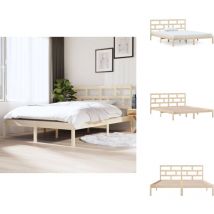 Cadre de lit sans matelas bois massif - Cadre De Lit - Lit En Bois - Lit Design - Lit Moderne - Lit Double