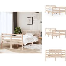 Cadre de lit sans matelas bois massif - Cadre De Lit - Lit En Bois - Lit Design - Lit Moderne - Lit Double