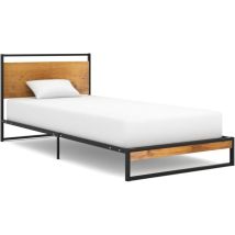 Cadre de lit sans matelas métal 100x200 cm