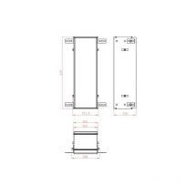Emco - cadre de montage asis Modul pour UP-Module avec hauteur de 497mm