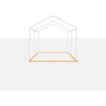 Cadre de sol universel 3x2 m pour tentes de réception, pavillons et barnum