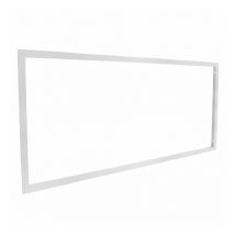 Delitech - Cadre d'encastrement - Dalle led 120x60 - Faux plafond placo BA13 - Aluminium Blanc