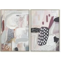 Dkd Home Decor - Tableau 63 x 4,5 x 93 cm urban abstract (2 pièces)