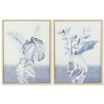Dkd Home Decor - Tableau vase 60 x 4 x 80 cm oriental (2 pièces)