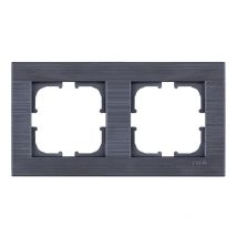 Cadre double gris brossé Exen comfort