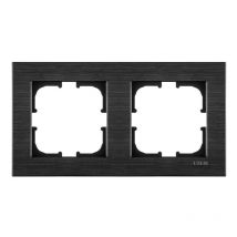 Cadre double noir brossé Exen comfort