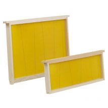 Cadre droit ciré pour ruche Dadant paquet de 10 - Cadre de cire Corps