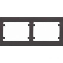 Cadre horizontal à 2 éléments CHOCOLAT BJC IRIS 18002-CH