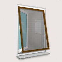 Cadre Moustiquaire pour Fenêtre 100x120 cm Brun