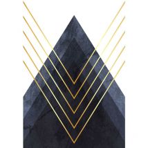 Cadre métal argenté 40x60cm