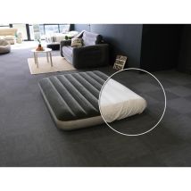 Pack matelas gonflable Downy gonfleur à pied 2 places Intex + Drap housse