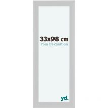 Cadre Photo 33x98 cm - Blanc Brillant - mdf - Como.