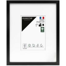 Ceanothe - Cadre Photo Noir 24x30 cm et 30x24 cm - Convient au A4 – Baguette fine et minimaliste - Cadre Photo Wild en Résine recyclée, Fabriqué en