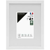 Ceanothe - Cadre Photo Blanc 18x24 cm et 24x18 cm - Convient au A5 – Baguette fine et minimaliste - Cadre Photo Wild en Résine recyclée, Fabriqué en