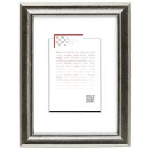 Cadre photo Argent 18x24 cm, en résine plastique - marque française