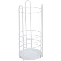Vacchetti - Porte-parapluie rond en métal blanc cmø26xh60x26