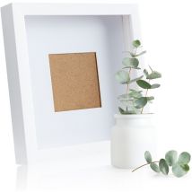 Cadre photo - Blumfeldt Casa Chic camden - 23 x 23 cm - bois - blanc