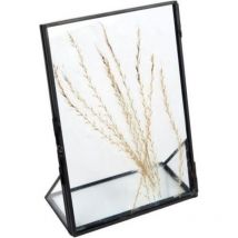 Gifts Amsterdam - Cadre Photo Cadeaux Amsterdam Fleurs Séchées 13x18 Cm Acier/verre Noir
