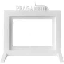 Prague corniche da tavolo ou da parete 24x22,5x1,5 cm par photo 15x20 cm en bianco - Wellhome