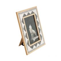 Cadre Photo Déco 'Dyani' 10x15cm Blanc