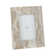 Cadre Photo Déco "Marbre" 10x15cm Beige