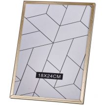Cadre photo design Gold Home - L. 18 x l. 24 cm