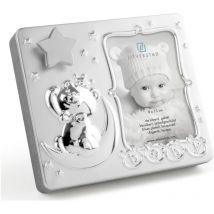 Cadre photo enfant pour chambre d'enfant, argent, debout, avec gravure, 9x13 Taille : 56x184x160 mm et 9x13 cm UGS : ZV8077231