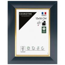 Cadre Photo Bleu et Dorée 13x18 cm et 18x13 cm - Convient au A6 et Carte Postale – Cadre pour photo 13x18 cm - Cadre Photo Hades 13x18 cm Recyclable
