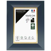 Cadre Photo Bleu et Dorée 10x15 cm et 15x10 cm - Convient au A6 et Carte Postale – Cadre pour photo 10x15 cm - Cadre Photo Hades 10x15 cm Recyclable