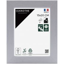 Emotion - Cadre Photo Gris 15x20 cm et 20x15 cm - Cadre Photo Bois fsc - Convient au Format A5, A6 et Carte Postale – Fabriqué en France – Cadre