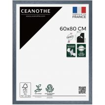 Emotion - Cadre Photo Bleu 60x80 cm et 80x60 cm - Cadre Photo Bois fsc - Convient au Format A2 et Affiche Poster – Fabriqué en France – Cadre Photo
