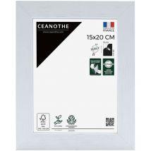 Emotion - Cadre Photo Blanc 15x20 cm et 20x15 cm - Cadre Photo Bois fsc - Convient au Format A5, A6 et Carte Postale – Fabriqué en France – Cadre