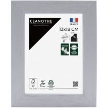 Emotion - Cadre Photo Gris 13x18 cm et 18x13 cm - Cadre Photo Bois fsc - Convient au Format A6 et Carte Postale – Fabriqué en France – Cadre Photo