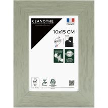 Cadre Photo Vert clair 10x15 cm et 15x10 cm - Cadre Photo Bois FSC - Convient au Format A6 et Carte Postale – Fabriqué en France – Cadre Photo Karma