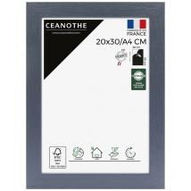 Cadre Photo Bleu 20x30 cm et 30x20 cm - Cadre Photo Bois FSC - Convient au Format A4 – Fabriqué en France – Cadre Photo Karma Bleu - Verre acrylique