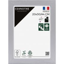 Cadre Photo Gris 20x30 cm et 30x20 cm - Cadre Photo Bois fsc - Convient au Format A4 – Fabriqué en France – Cadre Photo Karma Gris - Verre acrylique