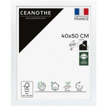 Emotion - Cadre Photo Blanc 40x50 cm et 50x40 cm - Cadre Photo Bois fsc - Convient au Format A3 – Fabriqué en France – Cadre Photo Karma Blanc