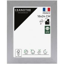 Cadre Photo Gris 18x24 cm et 24x18 cm - Cadre Photo Bois fsc - Convient au Format A5 – Fabriqué en France – Cadre Photo Karma Gris - Verre acrylique