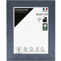 Emotion - Cadre Photo Bleu 15x20 cm et 20x15 cm - Cadre Photo Bois fsc - Convient au Format A5, A6 et Carte Postale – Fabriqué en France – Cadre