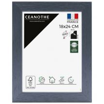 Cadre Photo Bleu 18x24 cm et 24x18 cm - Cadre Photo Bois fsc - Convient au Format A5 – Fabriqué en France – Cadre Photo Karma Bleu - Verre acrylique