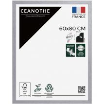 Emotion - Cadre Photo Gris 60x80 cm et 80x60 cm - Cadre Photo Bois fsc - Convient au Format A2 et Affiche Poster – Fabriqué en France – Cadre Photo