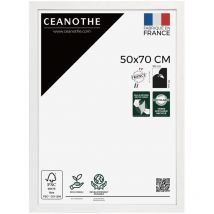 Emotion - Cadre Photo Blanc 50x70 cm et 70x50 cm - Cadre Photo Bois fsc - Convient au Format A2 et Affiche Poster – Fabriqué en France – Cadre Photo