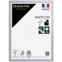 Emotion - Cadre Photo Gris 50x70 cm et 70x50 cm - Cadre Photo Bois fsc - Convient au Format A2 et Affiche Poster – Fabriqué en France – Cadre Photo