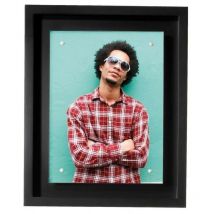 Cadre photo Loft Noir 13x18 cm, en bois reconstitué - marque française