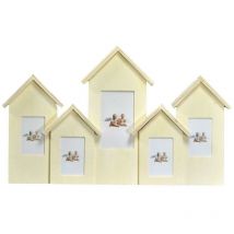 Cadre photo mural plusieurs maisons 4p cm46,5x28,5x4