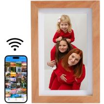 Ulisem - Cadre photo numérique WiFi 7 pouces 8 Go, cadre photo électronique avec hd ips, capteur de lumière, facile à utiliser, partage de