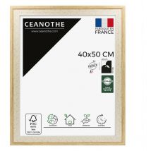 Ceanothe - Cadre Photo Brut et cannage 40x50 cm et 50x40 cm - Convient au A3 - Cadre pour photo 40x50 cm – Fabriqué en France – Cadre Photo Palma