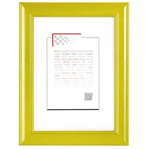 Cadre photo Peps jaune 30x40 cm, en bois massif - marque française
