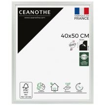 Cadre Photo Gris clair 40x50 cm et 50x40 cm – Convient au A3 - Cadre Photo bois Gris fsc effet patiné - Cadre Photo Perle Gris clair 40x50 cm