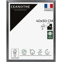 Cadre Photo Noir 40x50 cm et 50x40 cm – Convient au A3 - Cadre Photo bois Noir fsc effet patiné - Cadre Photo Perle Noir 40x50 cm - Fabriqué en